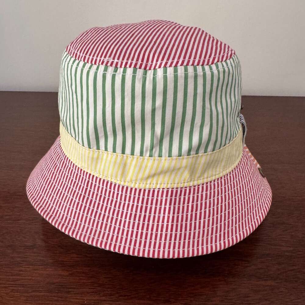 J Crew Bucket hat with snaps in cotton poplin * SZ: L/XL